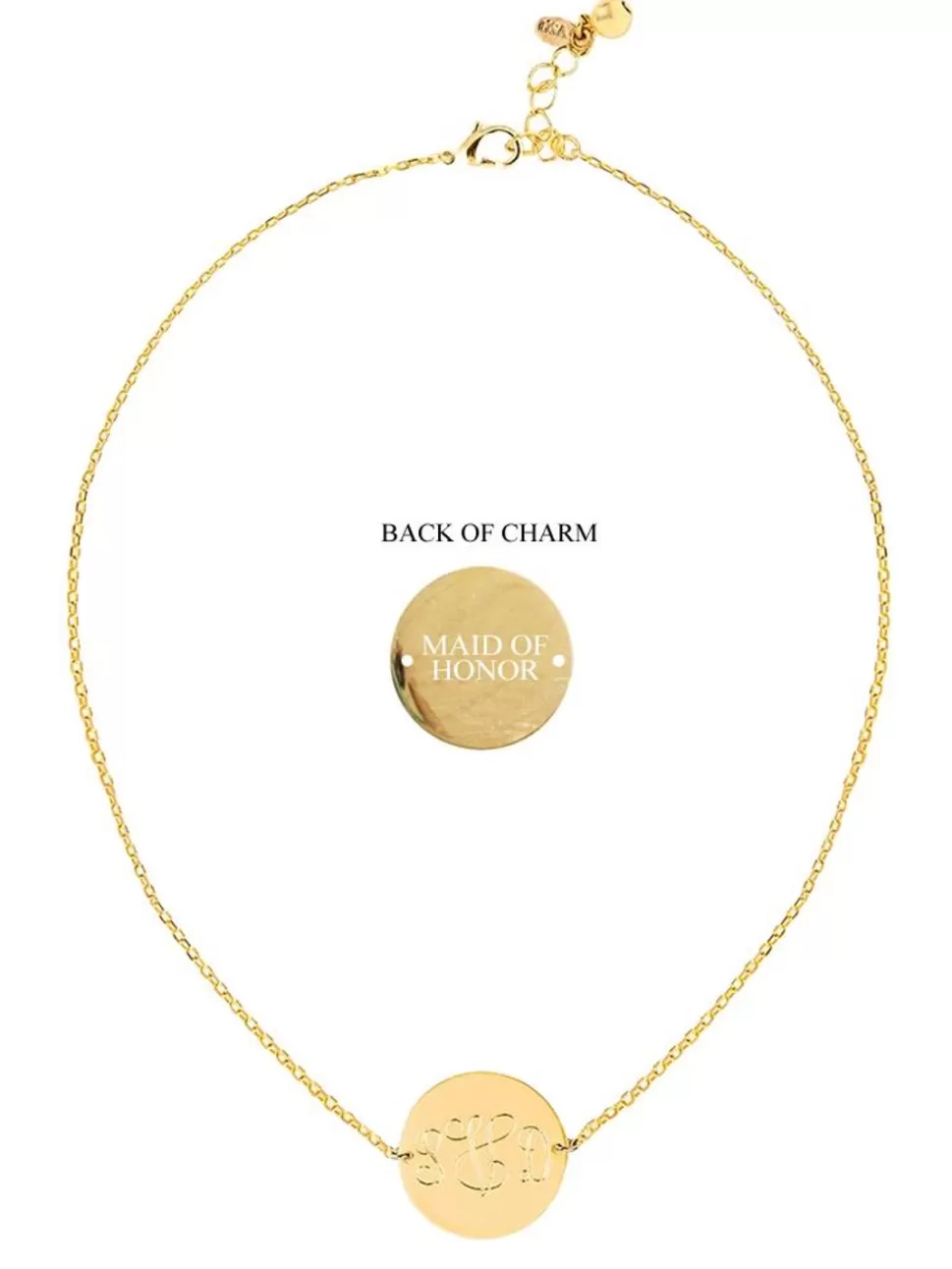 Kiel James Patrick Monogram Chain Wedding Necklace