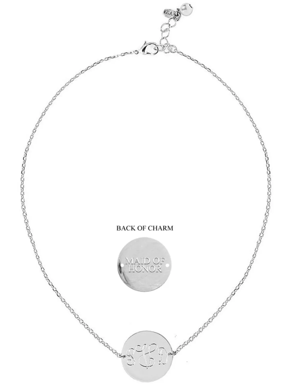 Kiel James Patrick Monogram Chain Wedding Necklace