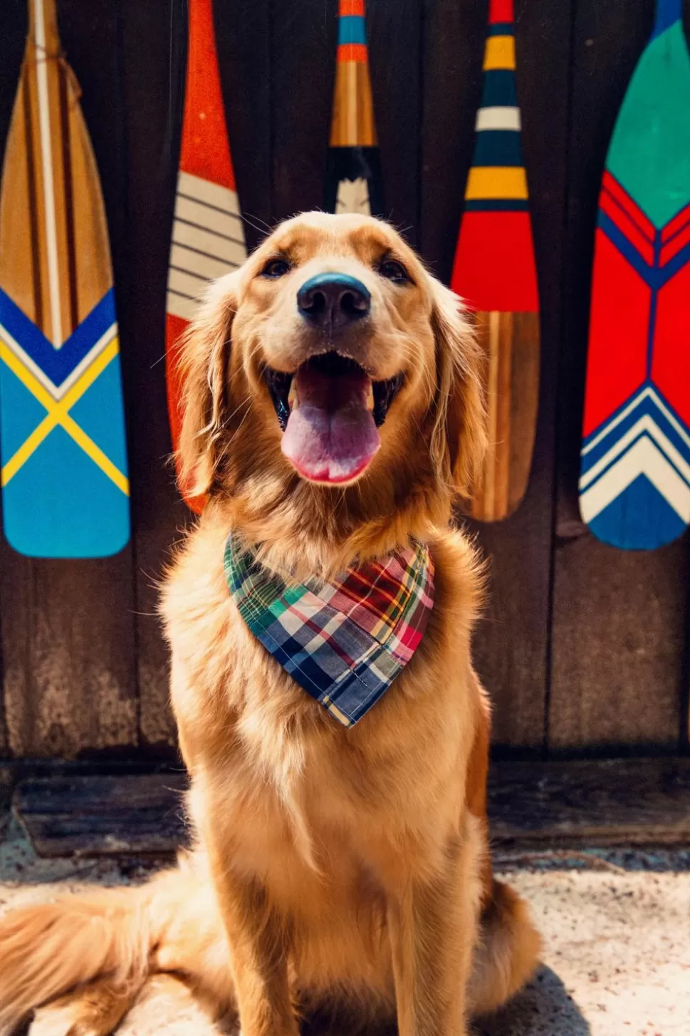 Kiel James Patrick Montauk Patchwork Madras Bandana