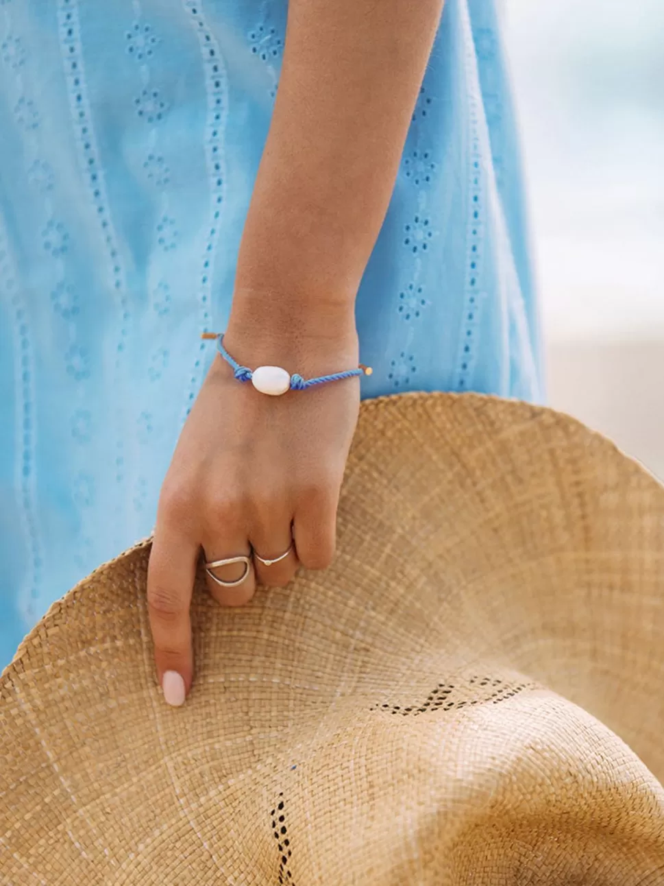 Kiel James Patrick Ocean Blue Pearl Knot