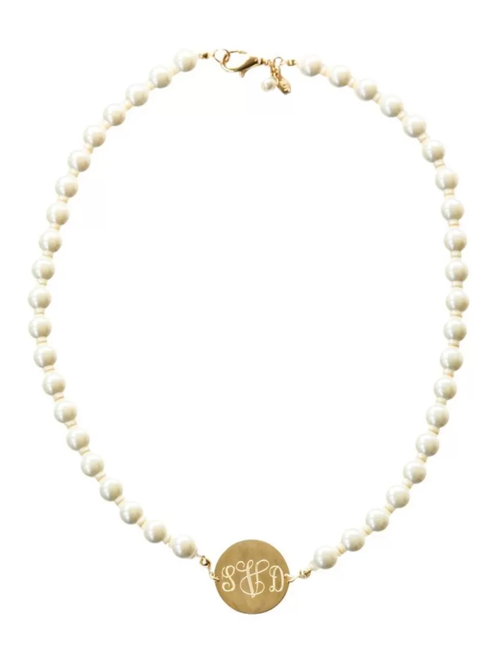 Kiel James Patrick Pearl Monogram Necklace