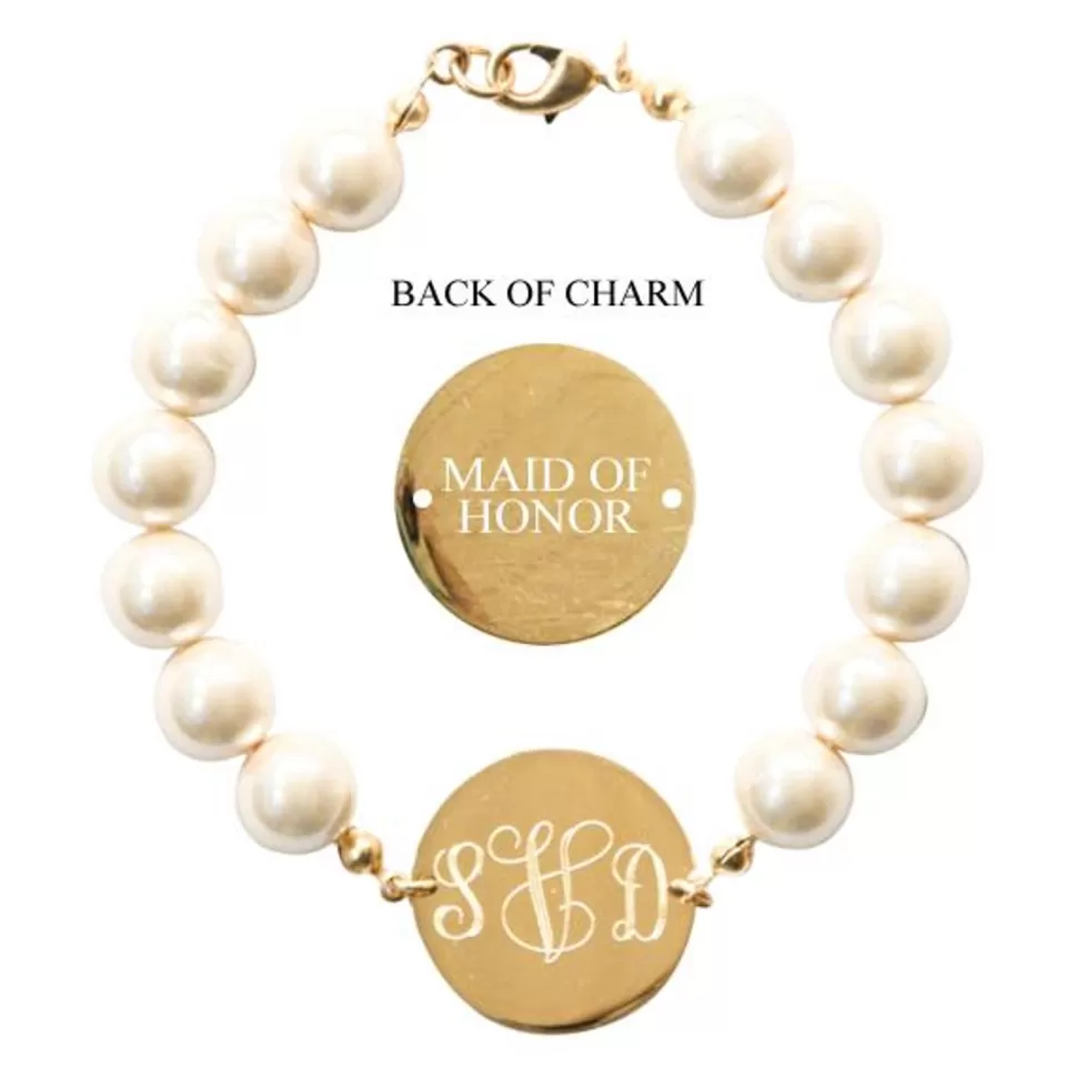 Kiel James Patrick Pearl Monogram Wedding Bracelet