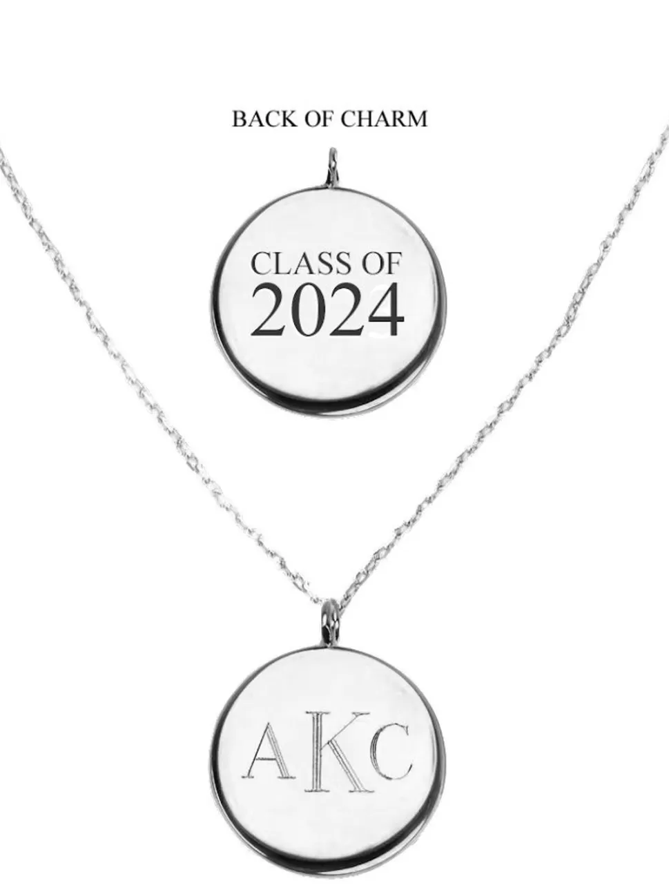 Kiel James Patrick Silver Class Of 2024 Monogram Pendant
