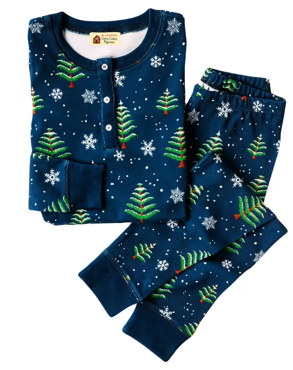 Kids Kiel James Patrick Snowy Night Kid'S Pajamas