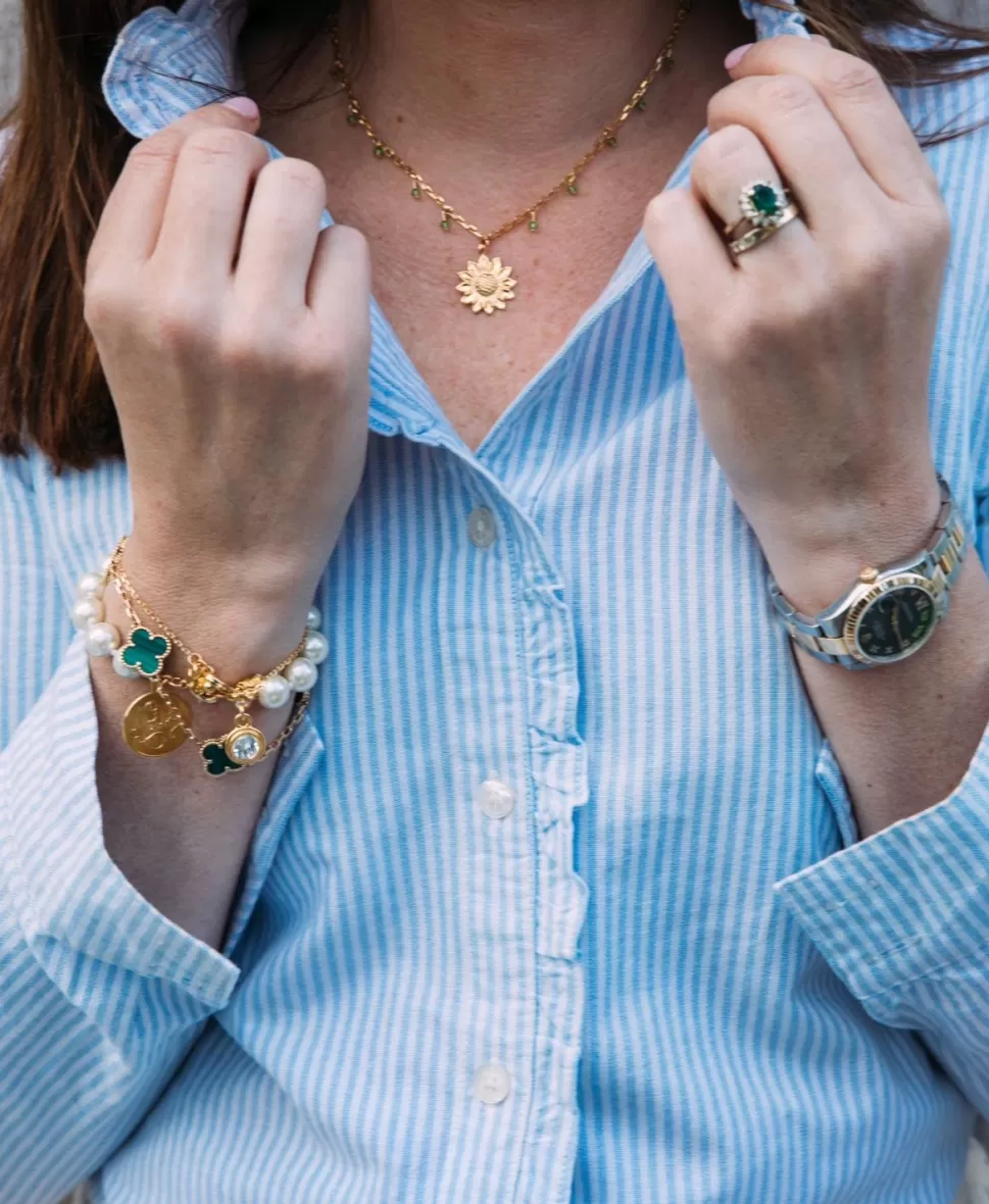 Kiel James Patrick Sunflower Bead Chain Necklace