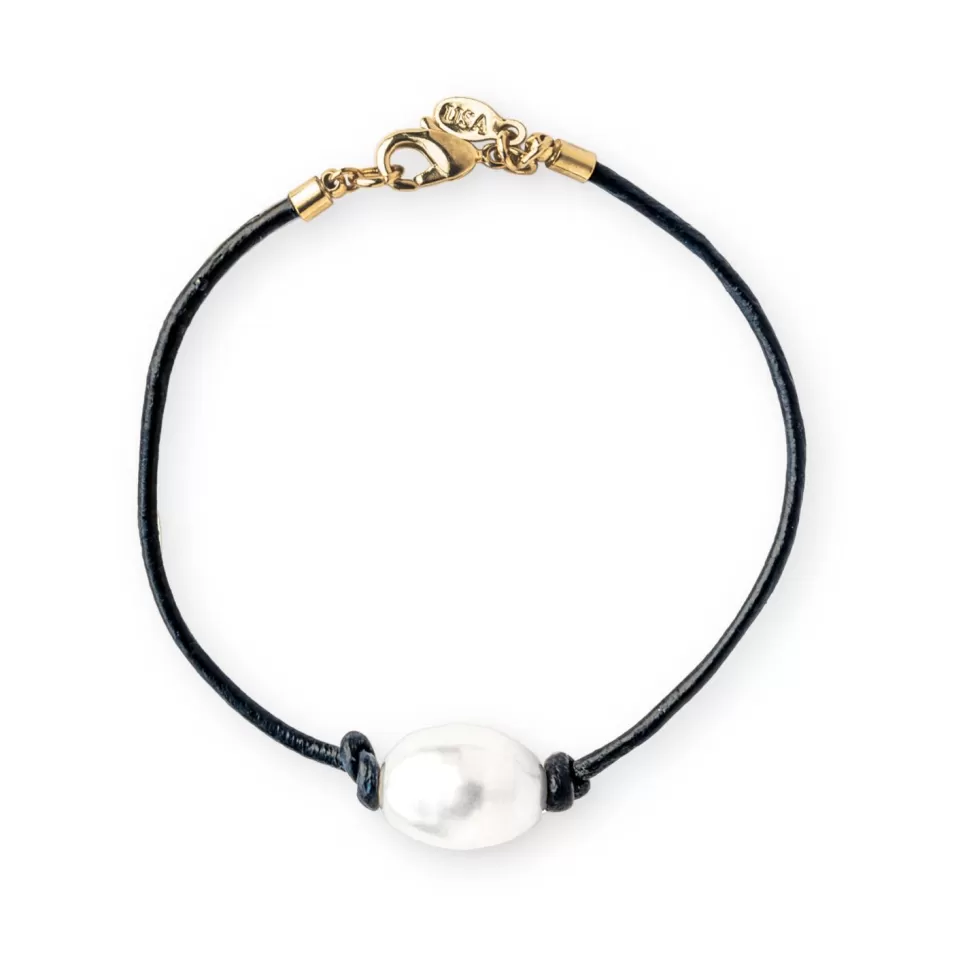 Kiel James Patrick The Black Pearl Leather Knot