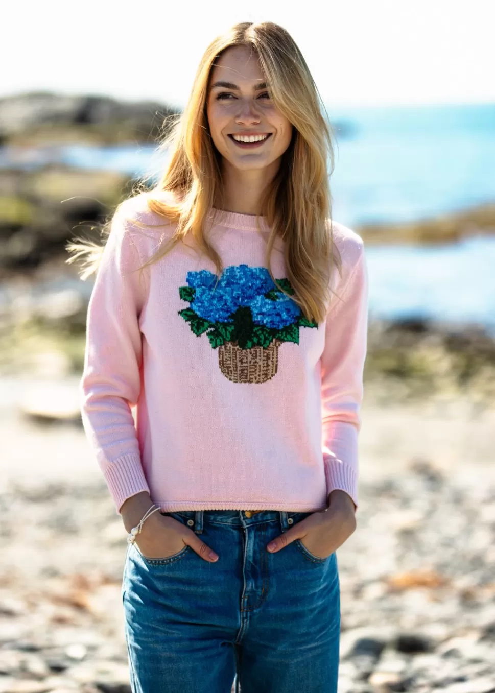 Women Kiel James Patrick The Hydrangea Basket Sweater